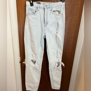 Wild Fable Light Blue Distressed High Waisted Jeans